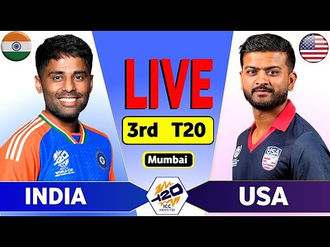 India vs USA 3rd T20 Match | T20 World Cup 2026 | IND vs USA Live Score & Commentary