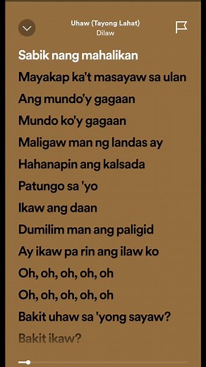 Uhaw (Tayong Lahat) - Dilaw Full Lyrics