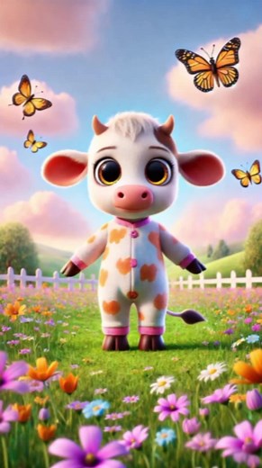 little cow dancing #vacalola #lavacalola🐄🎶🎵 #funnydance #funnyvideo #forkids