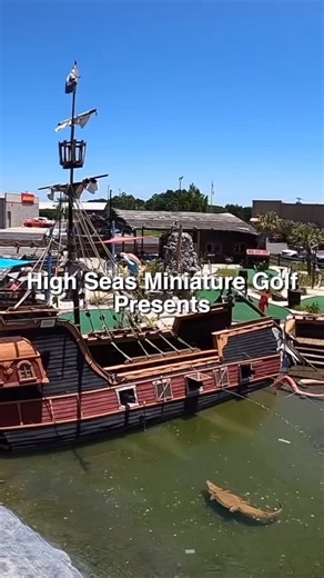 High Seas Golf/Castaways on Instagram: "Meet our Pirate Crew for the holidays😄 This one’s for all you 80’s & 90’s kids out there. Win a prize if you call us by our pirate names when you see us 🏴‍☠️ #christmaslights #skit #fullhouse"