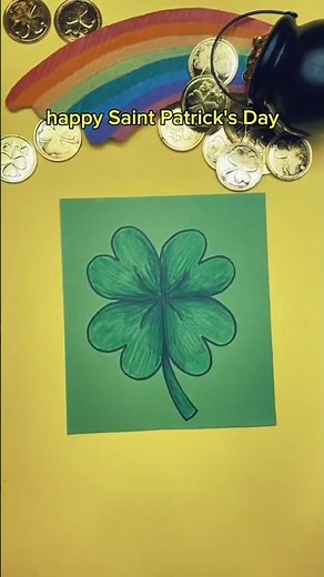 Easy 4-Leaf Clover Drawing Hack | How to Draw a Perfect 3 Leaf Shamrock for St. Patrick’s Day! 🍀