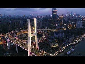Shanghai at Night | Bund and Nanpu Bridge | Aerial Video | Mavic 3 Pro | 4K