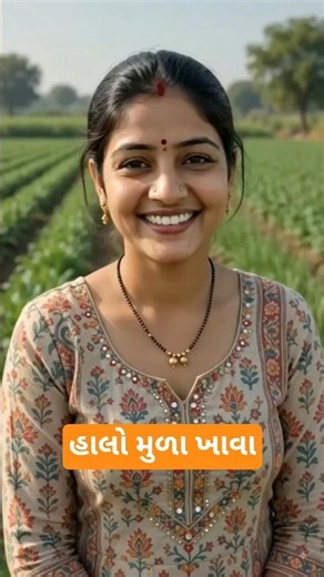હાલો મુળા ખાવા short #video #funnygujarati #farming