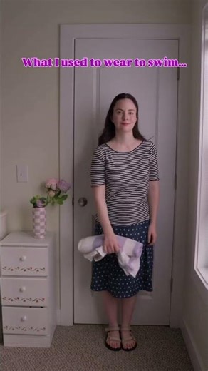 Modest swim skirt set