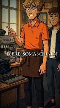 Typ denkt JavaScript hat mit Kaffee zu tun - Coding Café Idee wird wild