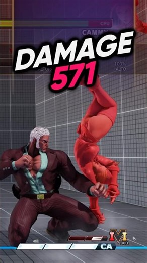 Street Fighter V - Urien Headbuttloop, Damage 571 #shorts