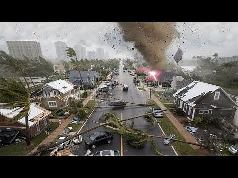 Major chaos in Springfield, Missouri today! Crazy tornadoes destroying homes
