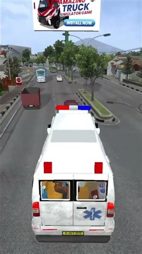 bus simulator indonesia mod in ambulance mod #bussid #ambulancegames #shorts