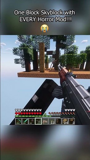 ALL Horror Mod In Minecraft One Block Skyblock #minecraft