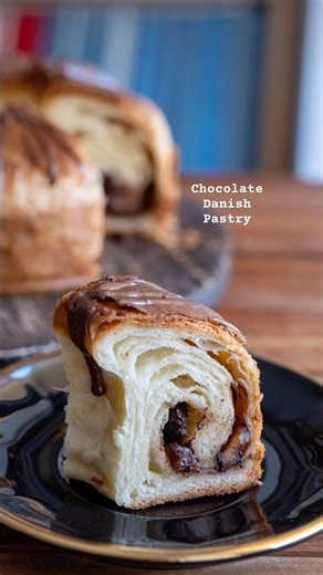 初めてのデニッシュパン作り【100日後には上手くなりたい】My first homamde danish pastry 🥐🍫#shorts #germany