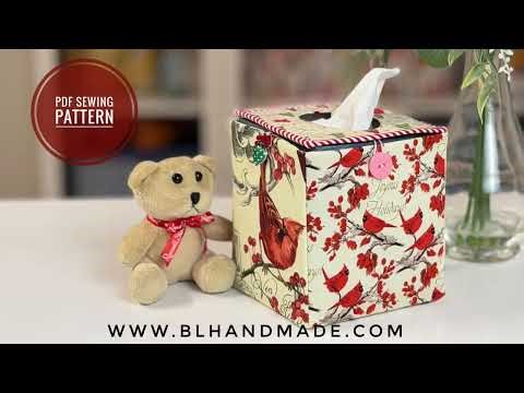 Tissue box cover sewing pattern introduction- by BLHandmade