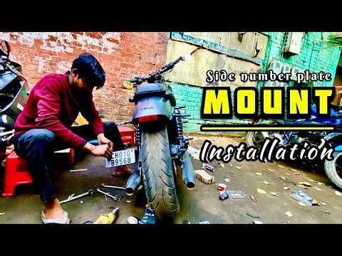 Yezdi roadster mein side number plate mount lgwa diya | harley bnaa diya | MANI777 2K26