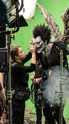 Behind the Scenes of Death Note Live Action Anime 💀 #ai #anime #deathnote #cosplay