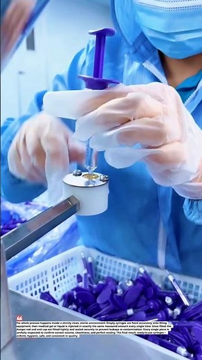 Medical Gel Syringe Filling & Assembly Process 💉✨
