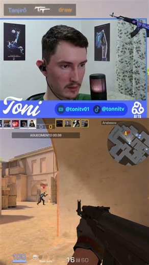 olha essa gameplay,🤣😱 #competitivo #so2 #standoff2 #game #highlights #corte #clips #tonitv