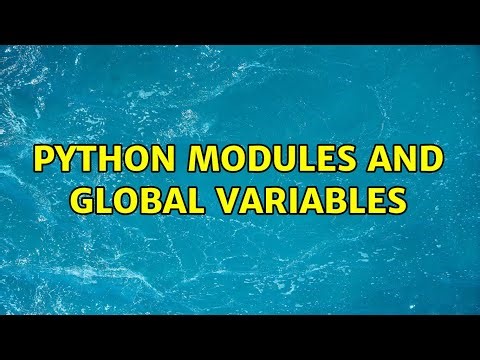Python modules and global variables