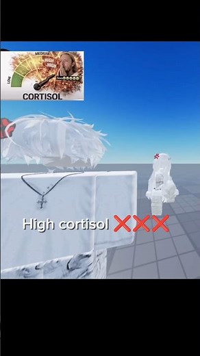 High cortisol vs Low cortisol trend | ROBLOX EDIT #roblox #gameedit