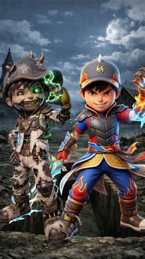 ​Logam Meleleh! BoBoiBoy Api VS Zombi Robot: Konsleting Total! 🤖🔥 #boboiboy #shorts
