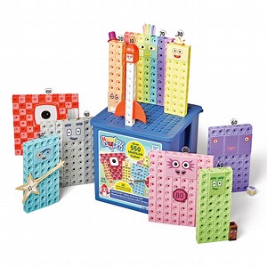 hand2mind Numberblocks Heroes with Zeroes MathLink Cubes Activity Set, Elementary Math & Counting Toys, Ages 3