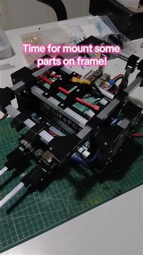 Progress on my robot #3dprinting #diy #robotics #arduino #raspberrypi #ai