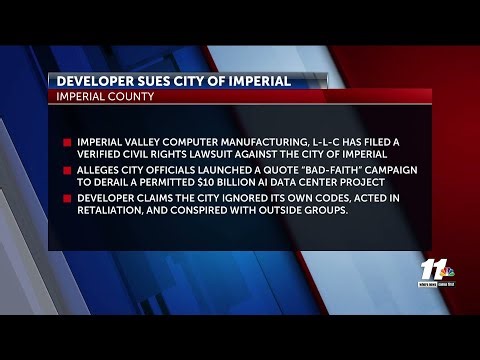 Imperial Valley Computer Manufacturing, LLC files lawsuit against City of Imperial