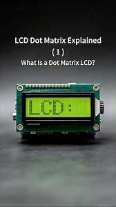 LCD Dot Matrix Explained(1), what is a dot matrix lcd?#lcd #display #esp32 #matrix #embedded #hmi