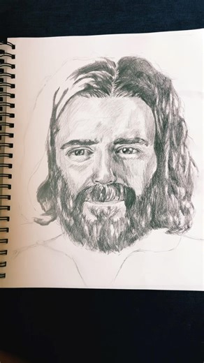 Drawing Jonathan Roumie #art #jesus #bible #christian #drawing