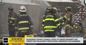 Allegheny Co. Council votes to create property tax credit for volunteer firefighters
