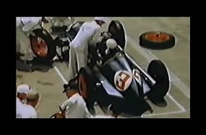 F1 pit stop comparison between the 1950s and today.