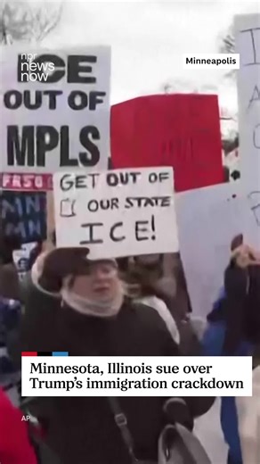 The states of Illinois and Minnesota and the cities of Chicago, Minneapolis and St. Paul are suing federal immigration officials in an attempt to block the enforcement surge there. At least 2,000 federal immigration officers are now deployed in the Twin Cities Metropolitan area. The lawsuit alleges the surge is “creating dangerous and chaotic circumstances.” Writing online this morning, Trump wrote,