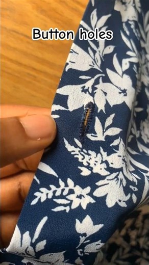 Button holes on shirt | Sewing Tips 🪡🧵#shorts #sewing