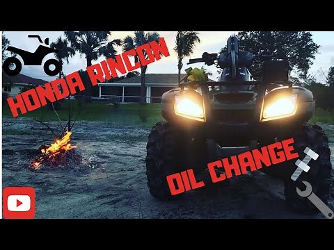 Honda Rincon 680 oil change