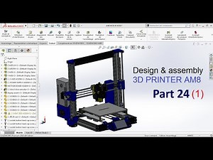 3D Printer AM8: Direct Drive Extruder's XCR-BP6-V6 Design and Assembly (part24.1/50) | in Solidworks