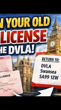 How to Return Old licence and BRP on return address . / How to send old licence back to dvla