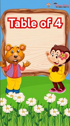 Table of 4 | Table of Four | Learn Multiplication| Table song