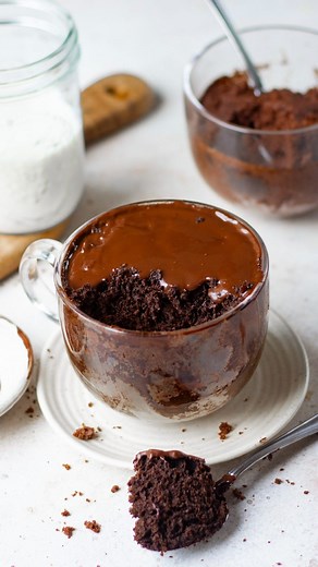 Shivesh Bhatia on Instagram: "If you know me then you know that mug cakes are simply just the best💁🏻‍♂🥰 They are quick, delicious and super easy to serve❤This ragi chocolate mug cake is one of my recent favourites as this hearty delight makes for a perfect gluten free dessert option when you are craving for something guilt-free❤🙌🏻 Ingredients: 🍫5 tbsp ragi flour 🍫3 tbsp jaggery 🍫1 tbsp cocoa powder 🍫1/4 tsp baking soda 🍫1/4 cup milk 🍫2 tbsp oil 🍫1/2 tsp vanilla extract Process 1. In 