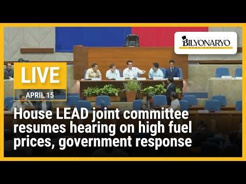 LIVE: House LEAD joint committee resumes hearing on high fuel prices, government response | April 15
