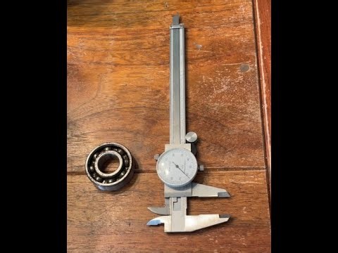 Crash course on how to use a dial caliper to measure bearings