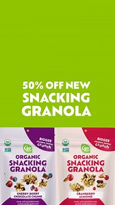 50% OFF Go Raw Snacking Granola! A delicious deal that won’t last long - snag your bag via the link in our bio before it’s gone! 🛒🔥 | Go Raw