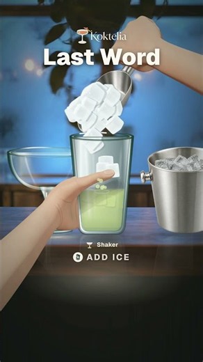 Last Word cocktail recipe | Koktelia #Shorts