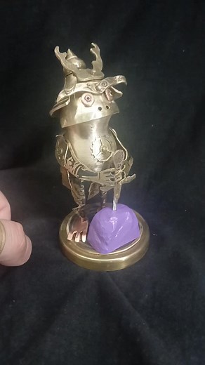 The Samurai Frog my new work It will be sent to the customer in the USA #handmade #frog #statuecollectors | Otar Bezhanov