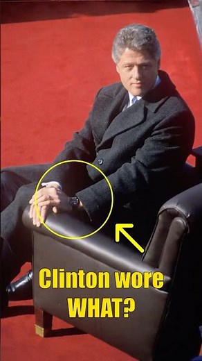 Clinton wore THIS at his inauguration?