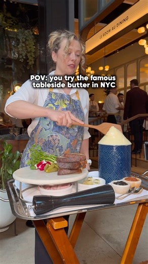 POV: you try the famous tableside butter in NYC #viralfood #nycfood