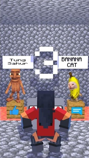 Tung Tung Sahur Vs Banana Cat? Who Will You Save Aphmau? 🤣 #aphmau