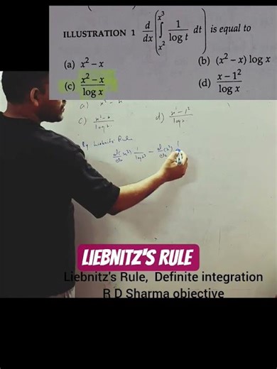 Liebnitz's Rule Definite integrals #maths #youtubeshorts #youtube #shortvideo #shortsfeed #iit #jee