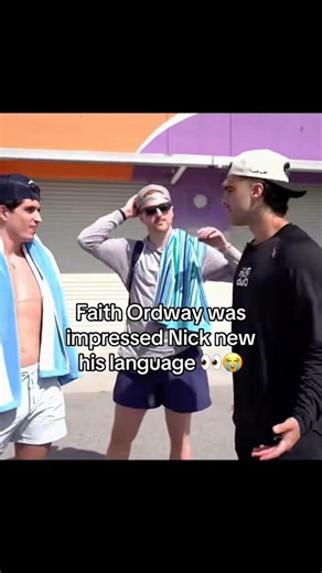 Faith Ordway was impressed Nick knew his language 👀 #nicknayersina #faithordway #persian