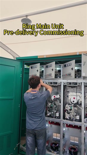 Pre‑delivery commissioning of ring main unit #factory#ring main unit (RMU)