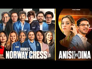 Norway Chess 2025 | Round 3 | Gukesh vs Hikaru | Magnus vs Wei| Ft. Anish vs Dina for Anichess