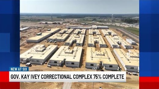 Ala. nears finish on $1.25B men’s prison designed for medical, mental health care