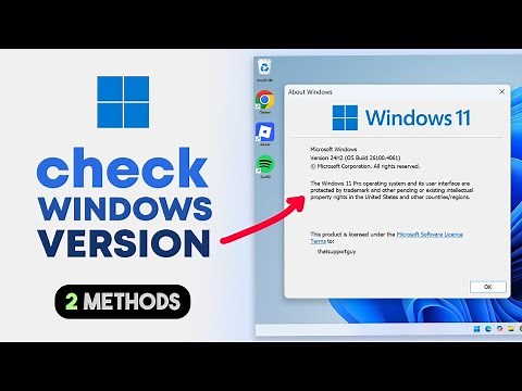 How to Check Windows Version / Edition in Laptop & PC (Windows 10/11)